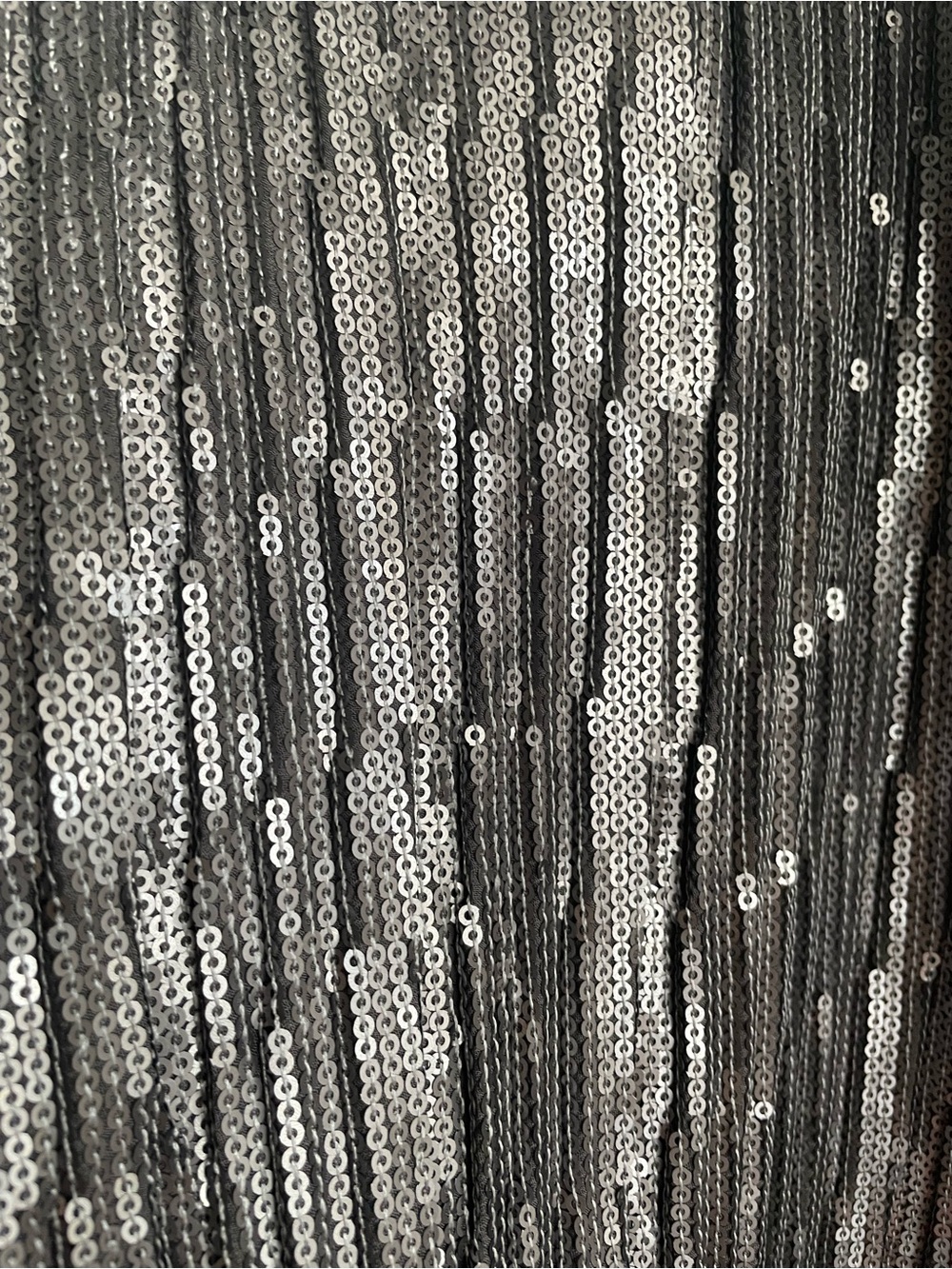 NWT ANTHROPOLOGIE Amelie Sequin Camisole - Gunmetal with Ruffled Hem - Picture 6 of 12